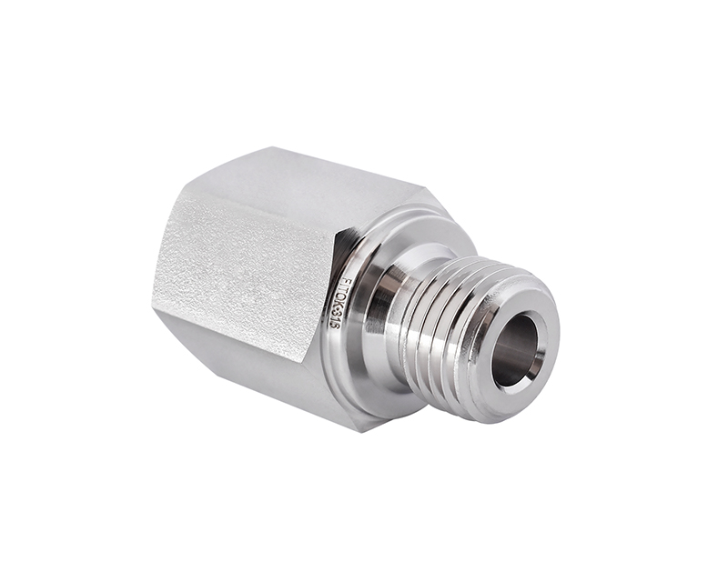 316 SS Pipe Fitting, Adaper 1" Female NPT × 1" Male BSPP (RS) 