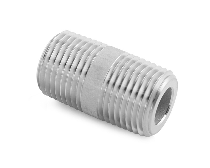 Close Nipple, Brass, 1/8in. x 1/8in. (M)NPT, Barrel Type